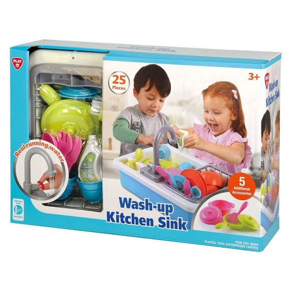Playgo Other - PLAYGO  WASH-UP KITCHEN SINK  REALISTIC PLAY SET  COLOR: MULTI-COLOR  NEW IN BOX